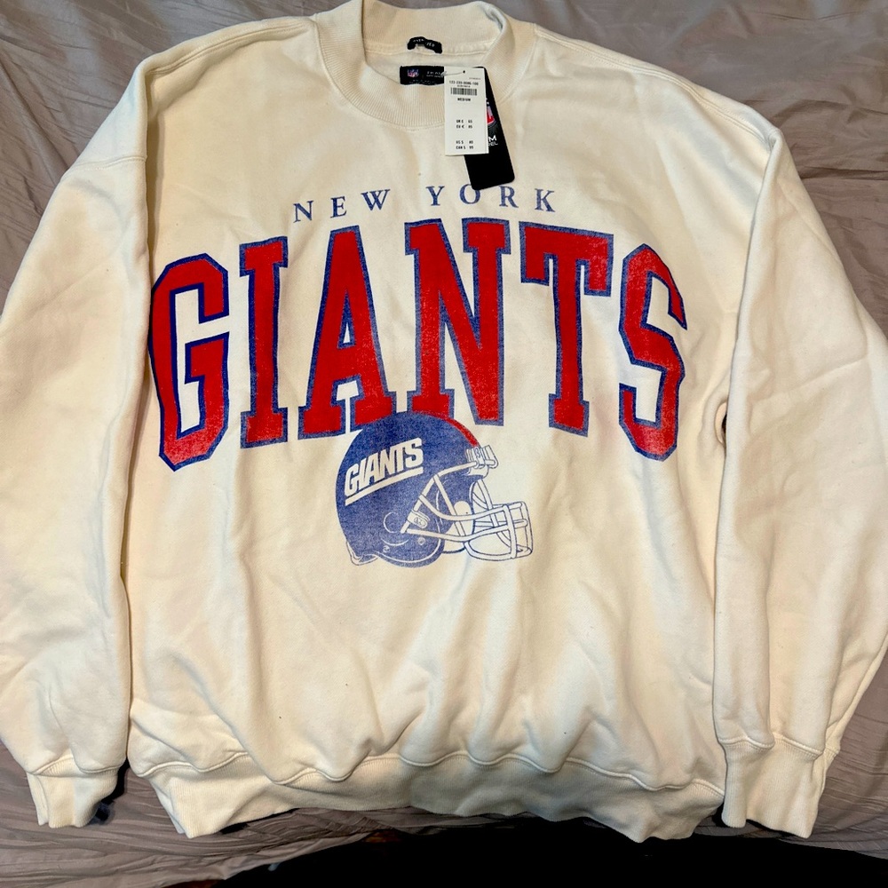 Abercrombie & Fitch New York Giants NFL vintage oversized sweatshirt.  RARE.